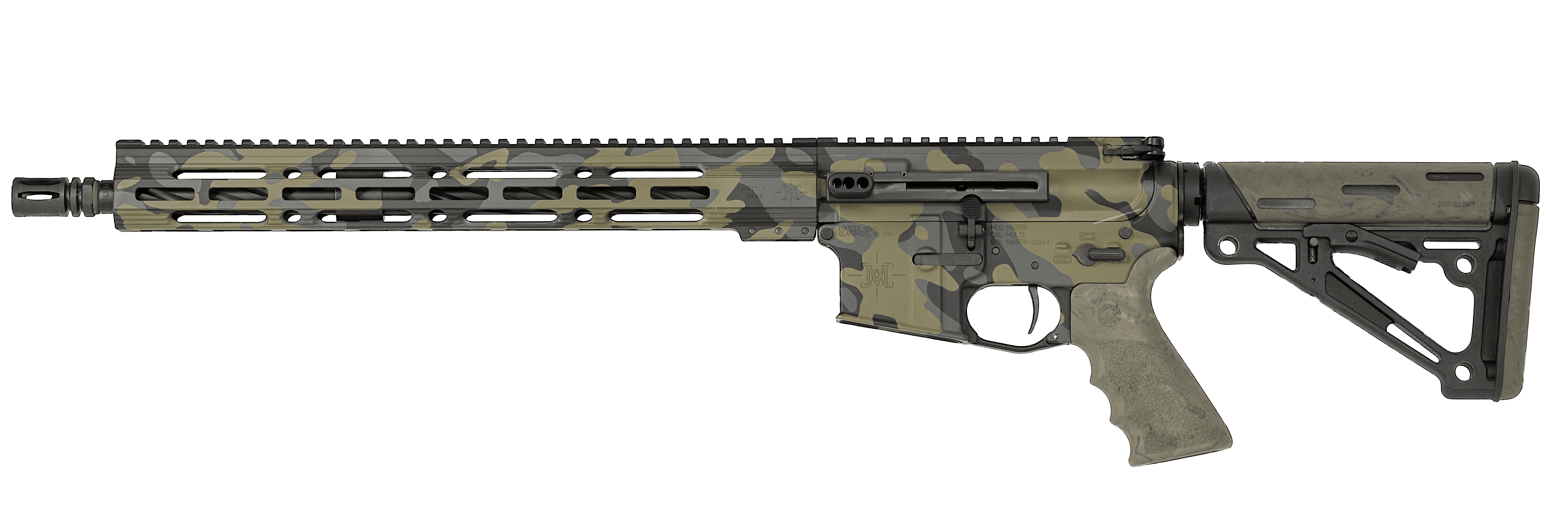 Army Green camo AR15 MA556 Rifle 16 Dual Charge (556/223