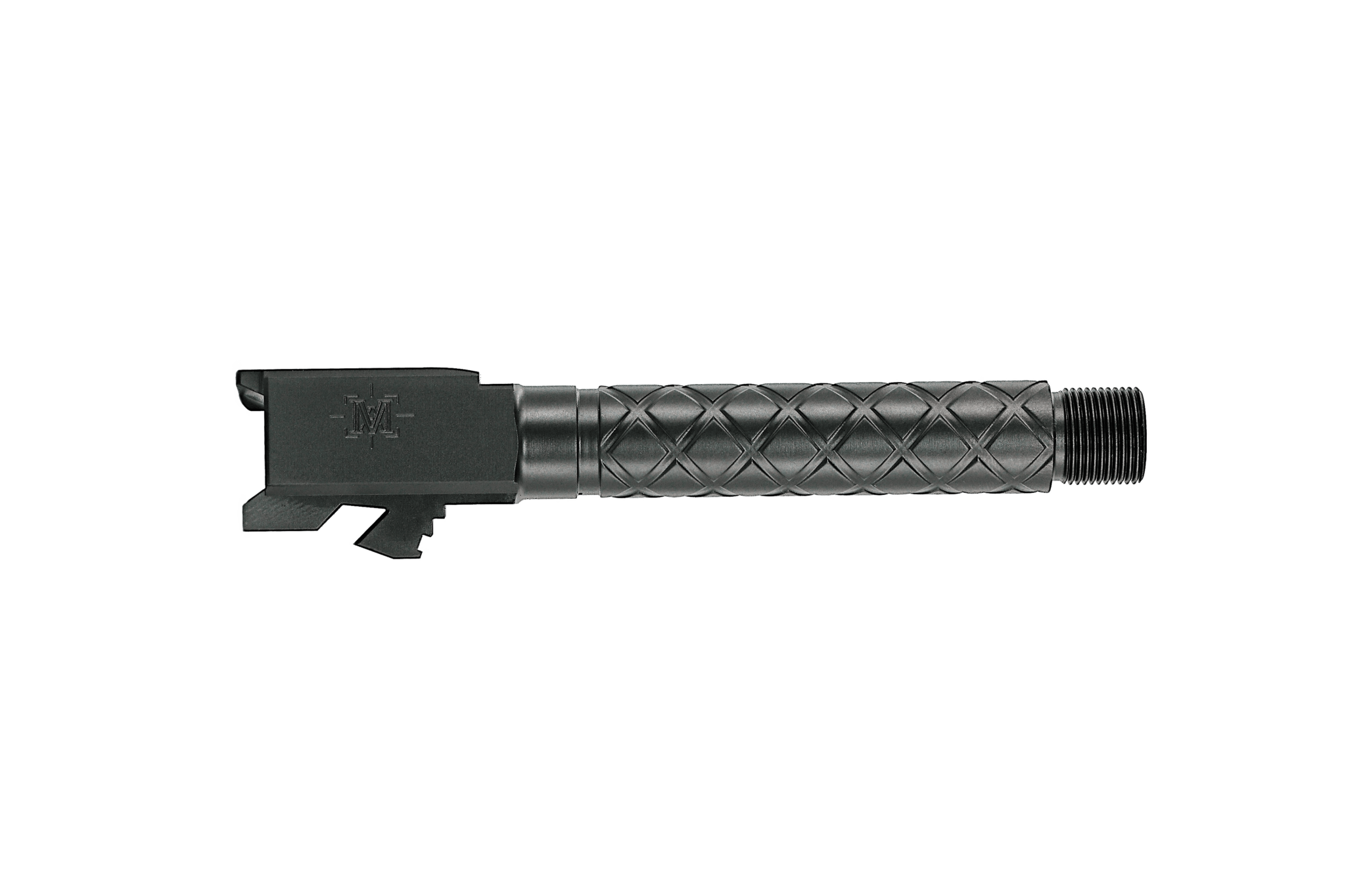 Glock®19/MX19 Threaded Barrel w/ Diamond Fluting (Black) DLC Matrix